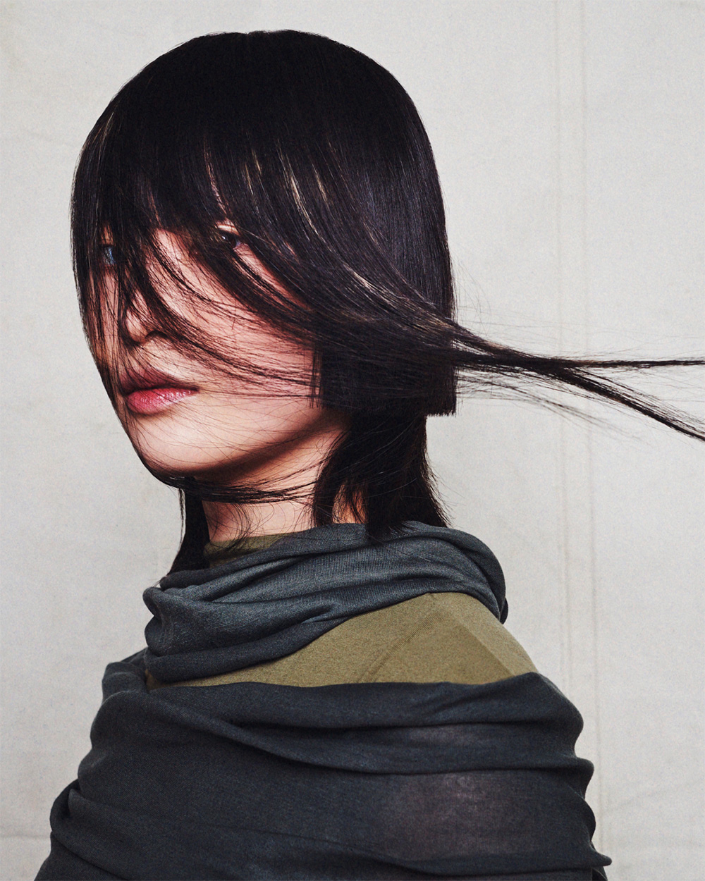 Black Hime Cut with Blonde Peekaboo - Antonio Palladino - Dystopia Collection